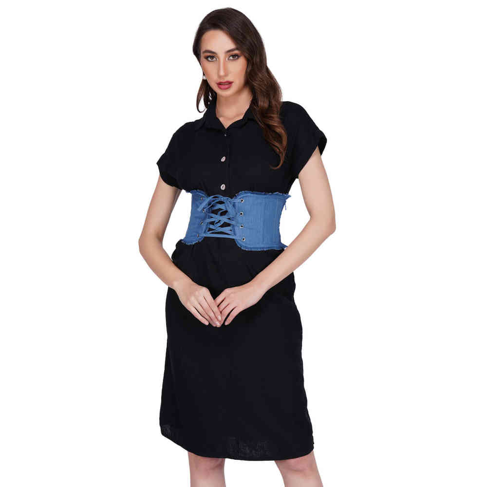 Attitude Corsets - Seanna Korsettgürtel - Blau